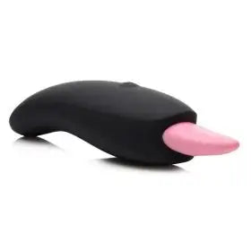 Inmi Luscious Licker 7X – Silicone Licking Tongue Clitoral Stimulator (Black/Pink)