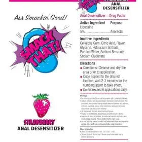 Desensibilizante Anal Smack That! 1.5oz – Sabor Fresa