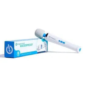 Magic Wand Plus HV-360 – Waterproof Rechargeable Multispeed Massager (White/Blue)
