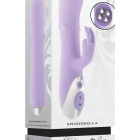 Spinderella™ – Vibrador Rabbit de Silicona Recargable (Purple)