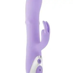 Spinderella™ – Vibrador Rabbit de Silicona Recargable (Purple)