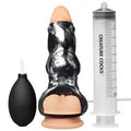 Creature Cocks Night Prowler – Squirting Silicone Penis Enhancer (Silver/Black)