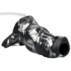 Creature Cocks Night Prowler – Squirting Silicone Penis Enhancer (Silver/Black)